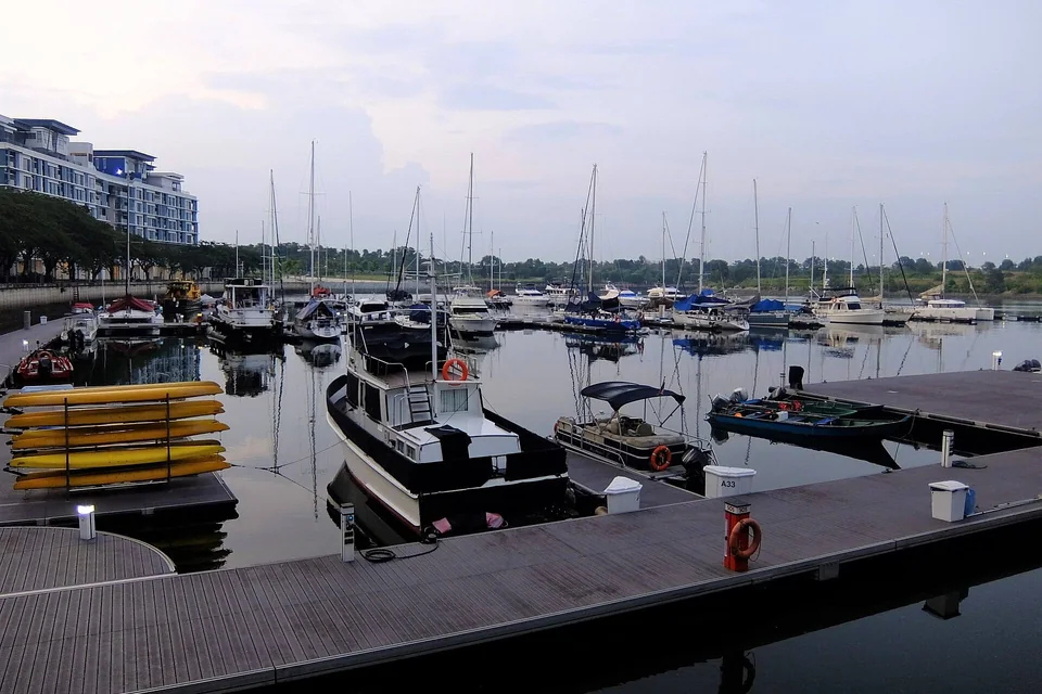 Puteri Harbour marina view near Johor Bahru